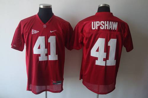 Jerseys Factory Cheap Crimson Tide #41 Courtney Upshaw Red Embro