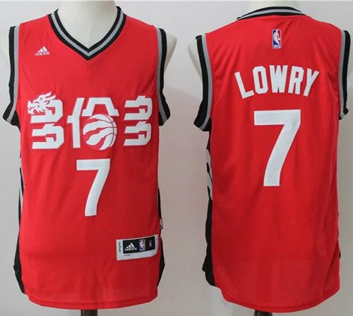 Jerseys Factory Cheap Raptors #7 Kyle Lowry Red Slate Chinese Ne