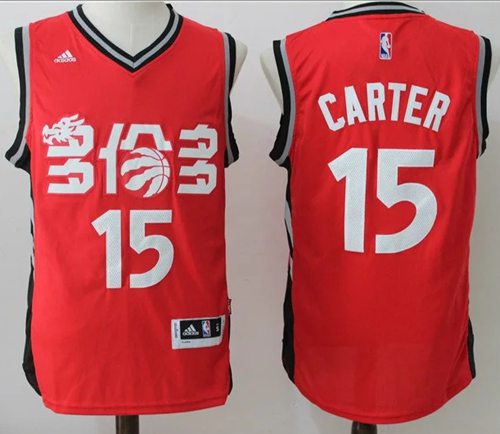 Jerseys Factory Cheap Raptors #15 Vince Carter Red Slate Chinese