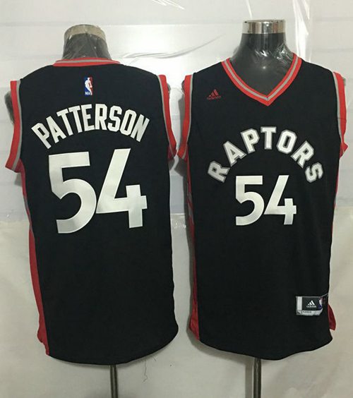 Jerseys Factory Cheap Raptors #54 Patrick Patterson Black Stitch