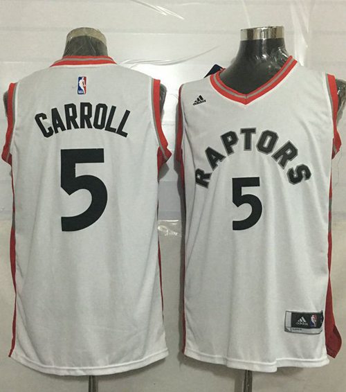 Jerseys Factory Cheap Raptors #5 DeMarre Carroll White Stitched