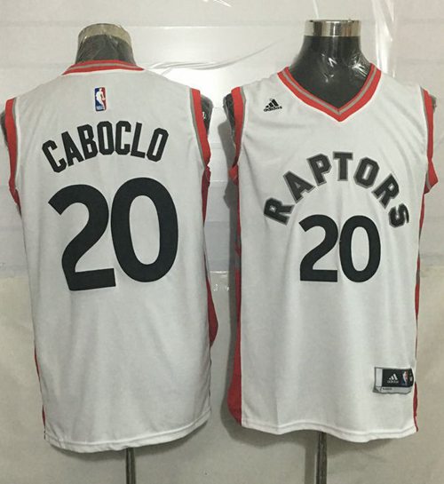 Jerseys Factory Cheap Raptors #20 Bruno Caboclo White Stitched N