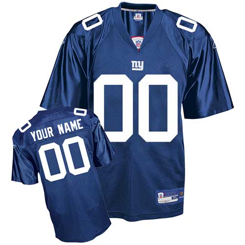 Jerseys Factory Cheap Giants Personalized Authentic Blue NFL Jer
