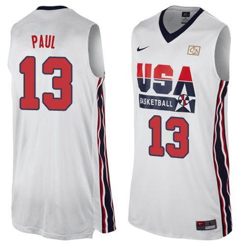Jerseys Factory Cheap Nike Team USA #13 Chris Paul White 2012 US