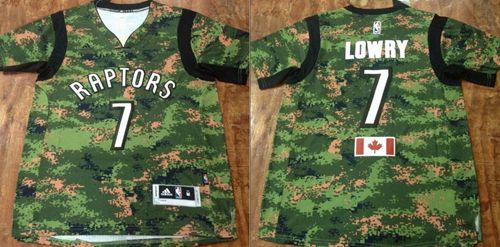 Jerseys Factory Cheap Raptors #7 Kyle Lowry Camo Pride Stitched