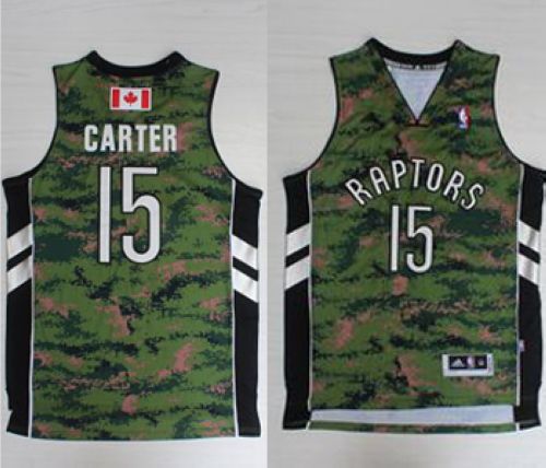 Jerseys Factory Cheap Raptors #15 Vince Carter Camo Pride Stitch