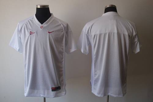 Jerseys Factory Cheap Crimson Tide Blank White Embroidered NCAA