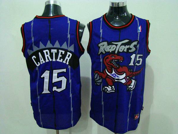 Jerseys Factory Cheap Raptors #15 Vince Carter Blue Swingman Sti