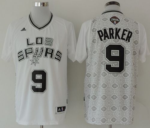 Jerseys Factory Cheap Spurs #9 Tony Parker White New Latin Night