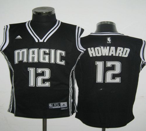 Jerseys Factory Cheap Magic #12 Dwight Howard Black Shadow Stitc
