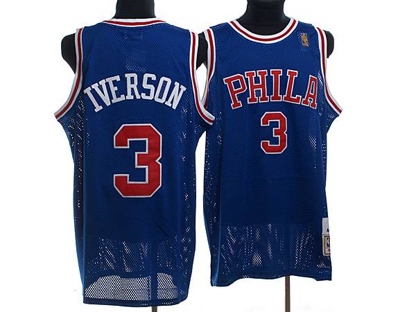 Jerseys Factory Cheap Mitchell and Ness 76ers #3 Allen Iverson S