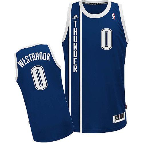 Jerseys Factory Cheap Thunder #0 Russell Westbrook Blue Alternat