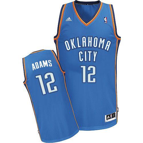 Jerseys Factory Cheap Revolution 30 Thunder #12 Steven Adams Blu