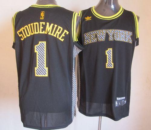 Jerseys Factory Cheap Knicks #1 Amare Stoudemire Black Electrici