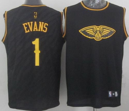 Jerseys Factory Cheap Pelicans #1 Tyreke Evans Black Precious Me