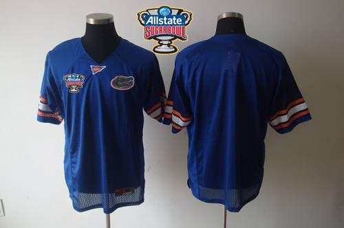 Jerseys Factory Cheap Gators Blank Blue Allstate Sugar Bowl Embr