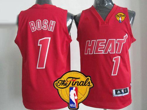 Jerseys Factory Cheap Heat #1 Chris Bosh Red Big Color Fashion F