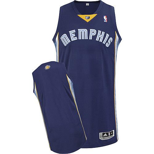 Jerseys Factory Cheap Revolution 30 Grizzlies Blank Dark Blue St
