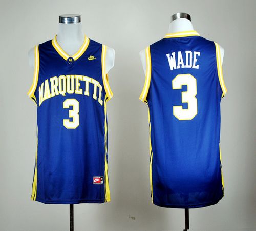 Jerseys Factory Cheap Golden Eagles #3 Dwyane Wade Blue Basketba