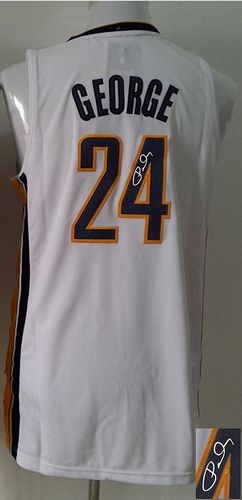 Jerseys Factory Cheap Revolution 30 Autographed Pacers #24 Paul