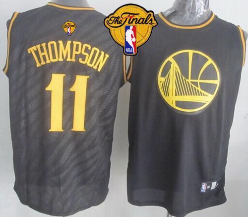Jerseys Factory Cheap Warriors #11 Klay Thompson Black Precious