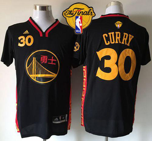 Jerseys Factory Cheap Warriors #30 Stephen Curry Black Slate Chi