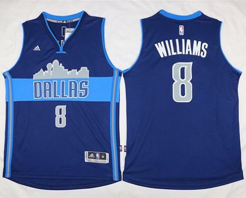 Jerseys Factory Cheap Mavericks #8 Deron Williams Navy Blue The