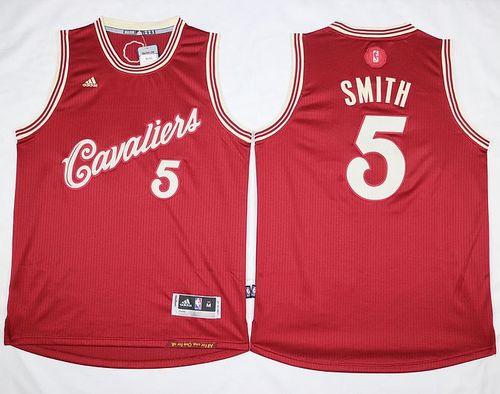 Jerseys Factory Cheap Cavaliers #5 J.R. Smith Red 2015-2016 Chri
