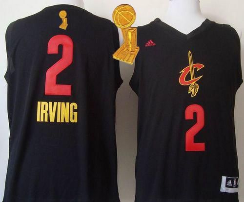 Jerseys Factory Cheap Cavaliers #2 Kyrie Irving Black New Fashio