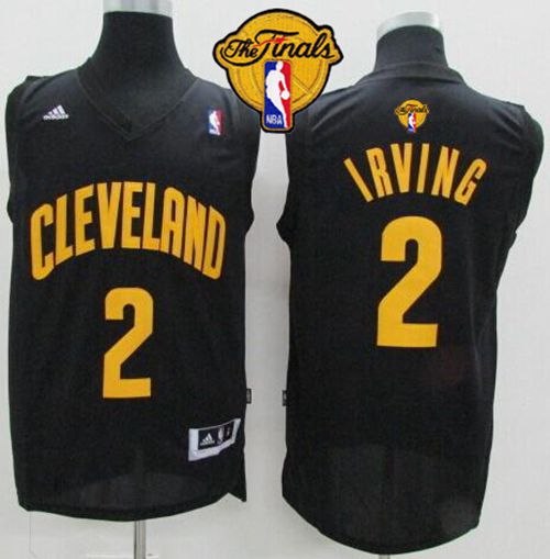 Jerseys Factory Cheap Cavaliers #2 Kyrie Irving Black Fashion Th