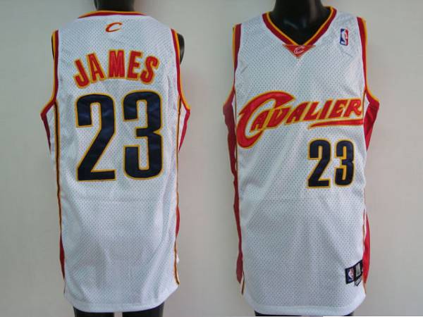 Jerseys Factory Cheap Cavaliers #23 LeBron James Stitched White