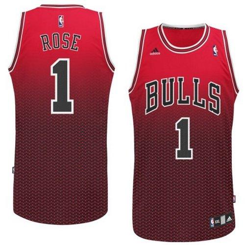 Jerseys Factory Cheap Bulls #1 Derrick Rose Red Resonate Fashion