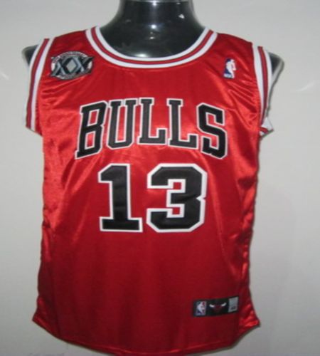 Jerseys Factory Cheap Bulls #13 Joakim Noah Red With 20TH Stitch