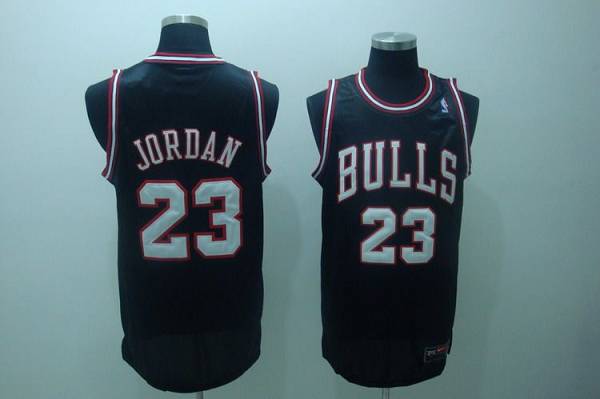 Jerseys Factory Cheap Bulls #23 Michael Jordan Stitched Black Wh