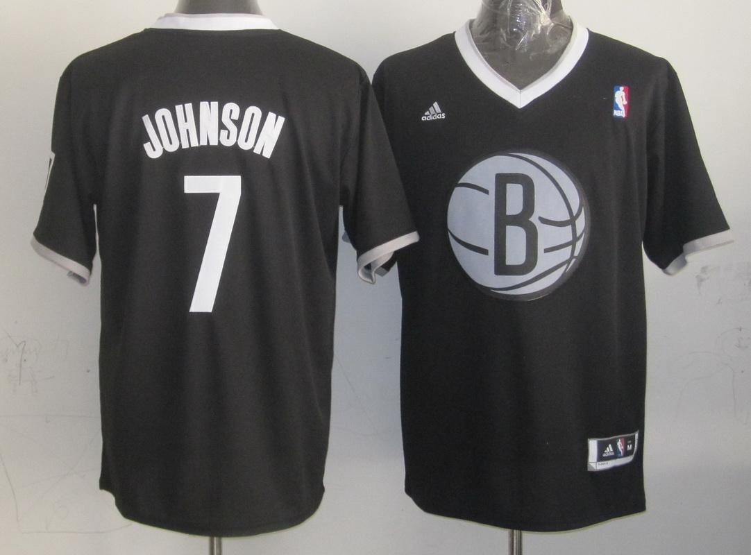 Jerseys Factory Cheap Nets #7 Joe Johnson Black 2013 Christmas D