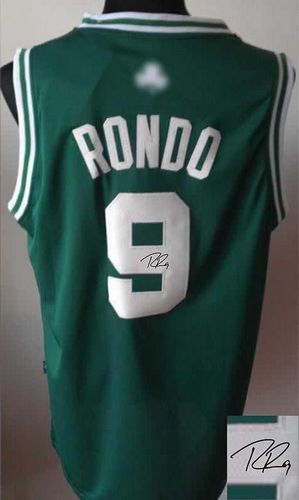 Jerseys Factory Cheap Revolution 30 Autographed Celtics #9 Rajon