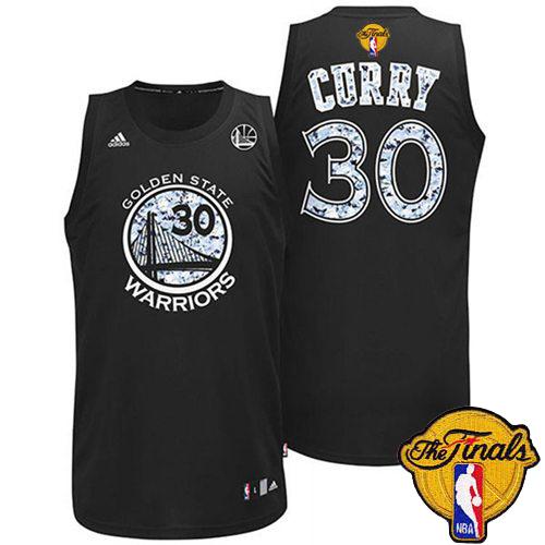 Jerseys Factory Cheap Warriors #30 Stephen Curry Black Diamond F
