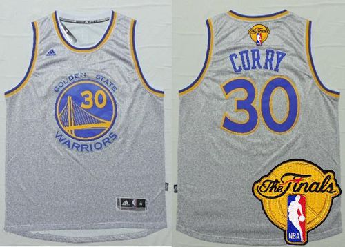 Jerseys Factory Cheap Warriors #30 Stephen Curry Grey Fashion Th