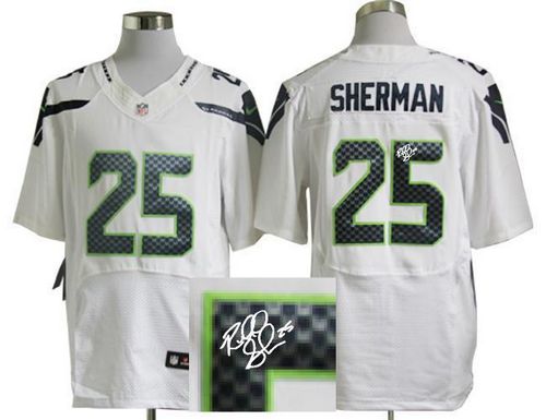 Jerseys Factory Cheap Nike Seahawks #25 Richard Sherman White Me
