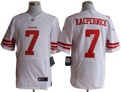 Jerseys Factory Cheap Nike 49ers #7 Colin Kaepernick White Men's