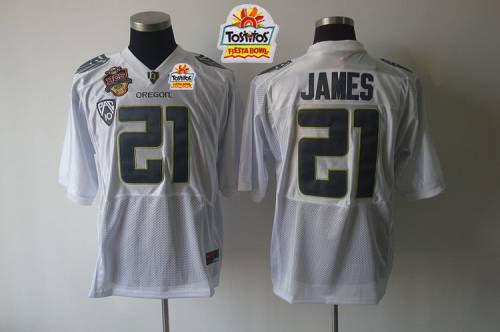 Jerseys Factory Cheap Ducks #21 LaMichael James White Tostitos F
