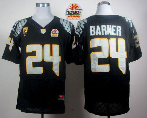 Jerseys Factory Cheap Ducks #24 Kenjon Barner Black Elite PAC-12