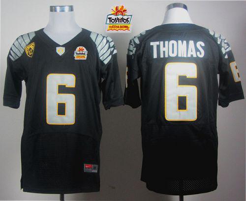 Jerseys Factory Cheap Ducks #6 De'Anthony Thomas Black Elite PAC
