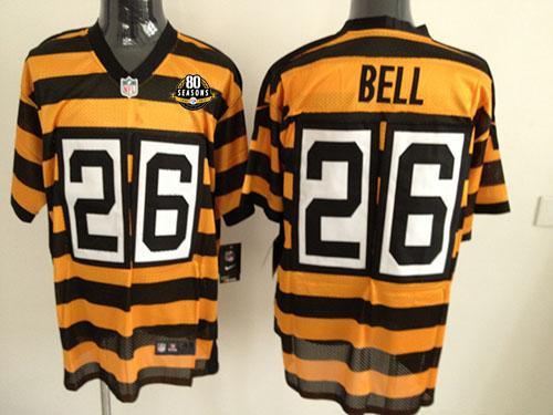 Jerseys Factory Cheap Nike Steelers #26 Le'Veon Bell Yellow/Blac
