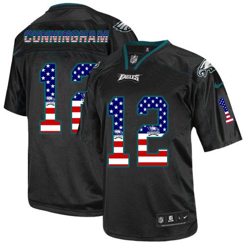 Jerseys Factory Cheap Nike Eagles #12 Randall Cunningham Black M