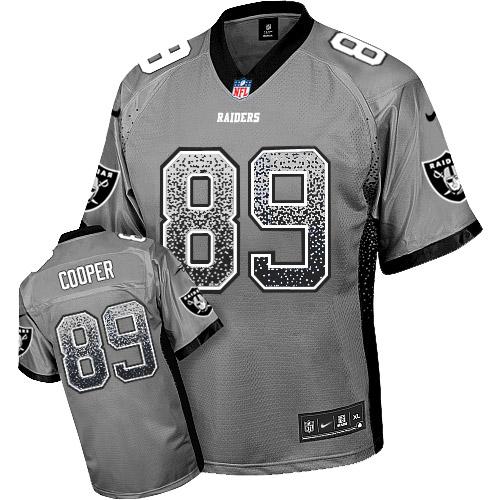 Jerseys Factory Cheap Nike Raiders #89 Amari Cooper Grey Men's S