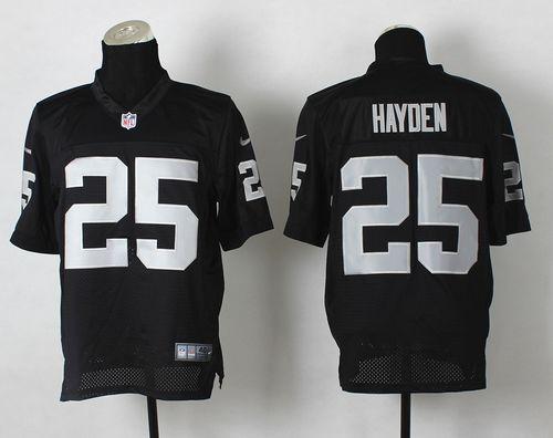 Jerseys Factory Cheap Nike Raiders #25 D.J. Hayden Black Team Co