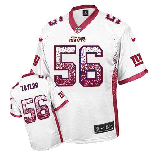 Jerseys Factory Cheap Nike Giants #56 Lawrence Taylor White Men'
