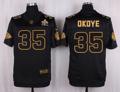 Jerseys Factory Cheap Nike Chiefs #35 Christian Okoye Black Men'