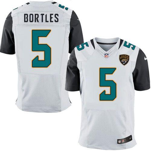 Jerseys Factory Cheap Nike Jaguars #5 Blake Bortles White Men's